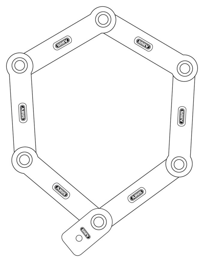 Abus Ugrip Bordo™ 5700k/80 Lås - Lila