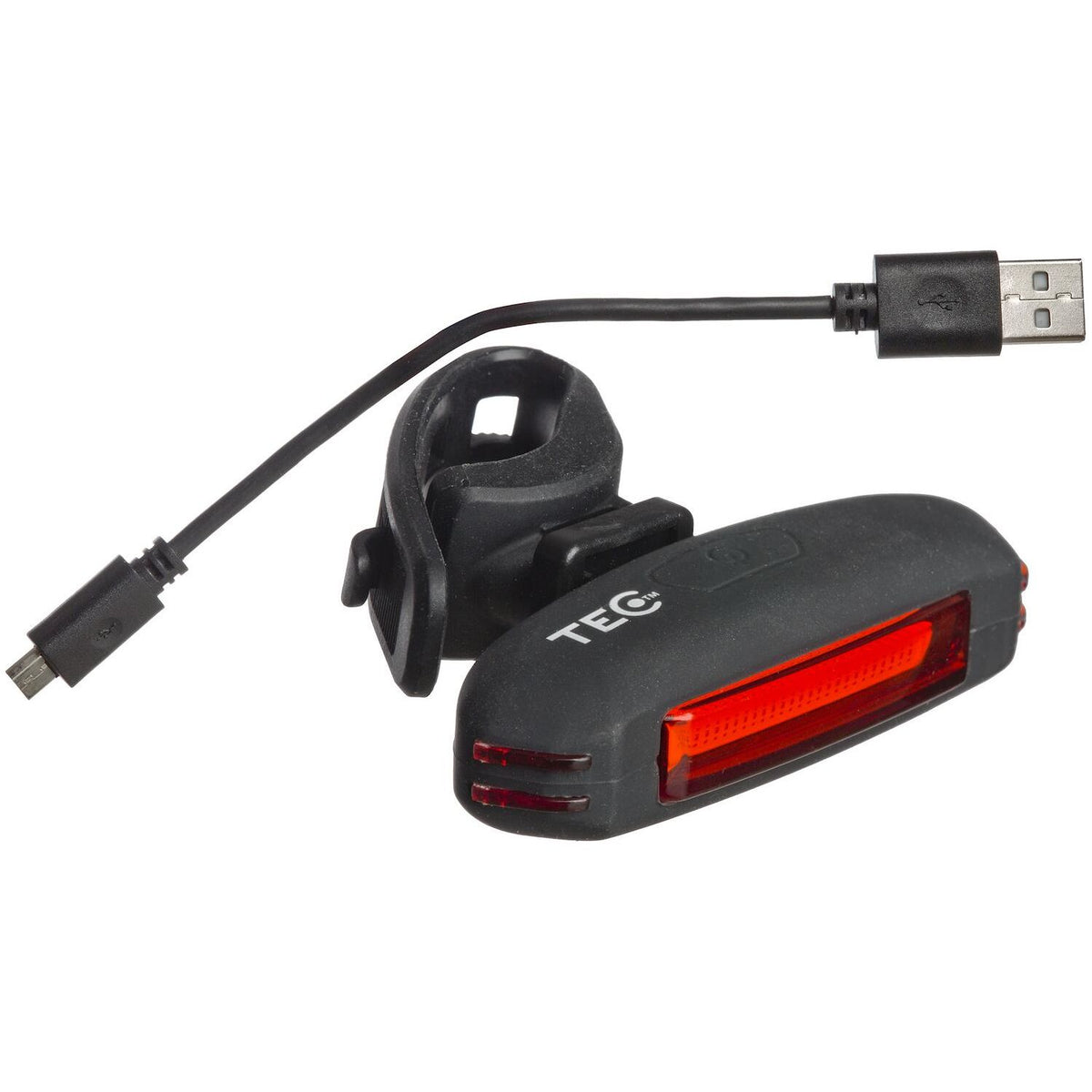 Light rubberized rear TEC bk, TEC 300 mah laddningsbar via USB vattenresistent | SKU:C8020162.jpg