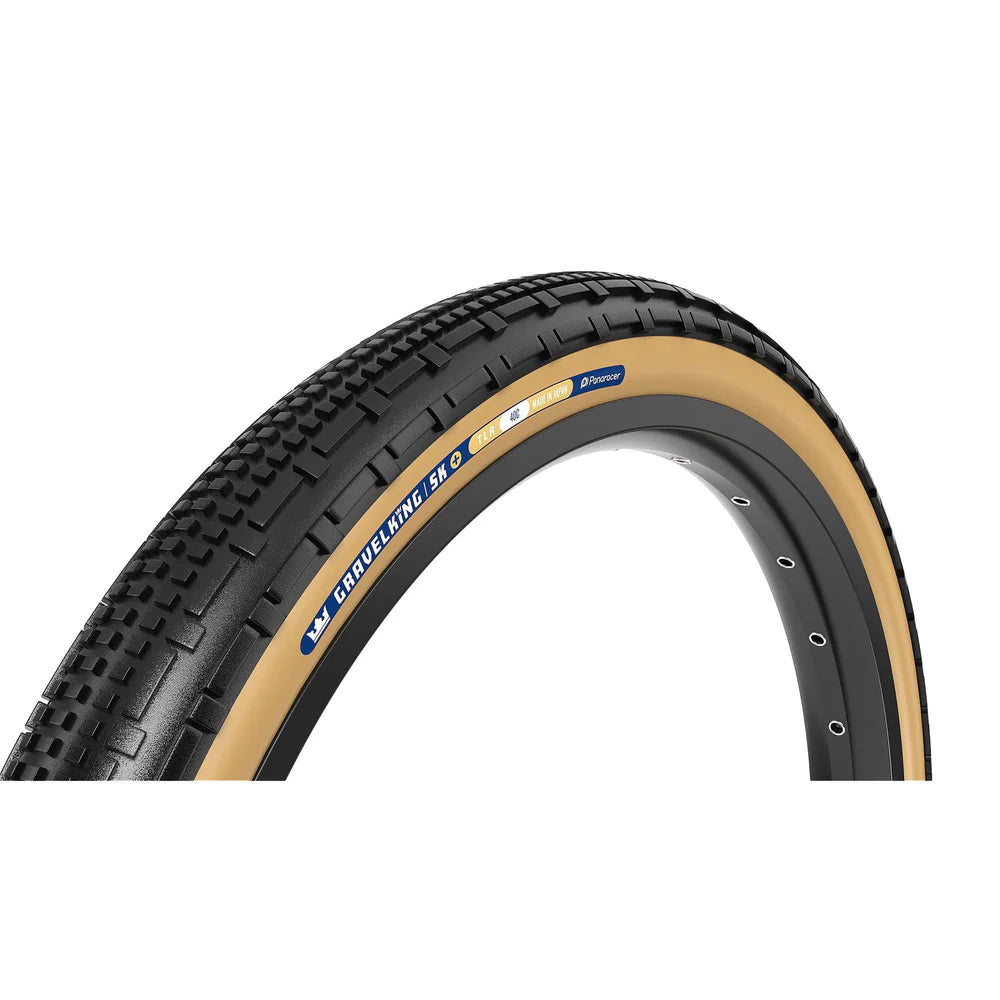 Panaracer Graveldäck – GravelKing SK+ 700 x 45, vikbart, 600 g (Svart/Brun)