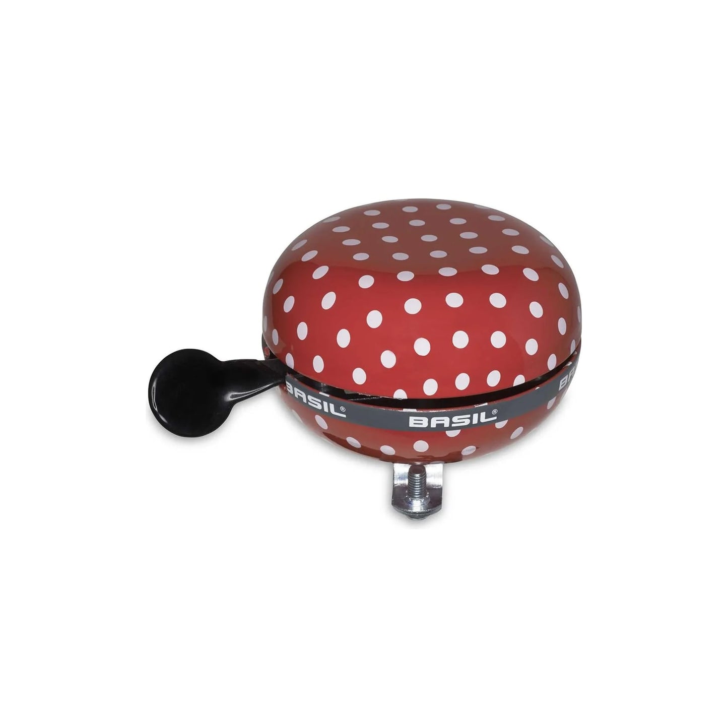 Basil Big Bell Polkadot Ringklocka 80 mm - Röd/Vit | SKU:8715019503962.webp