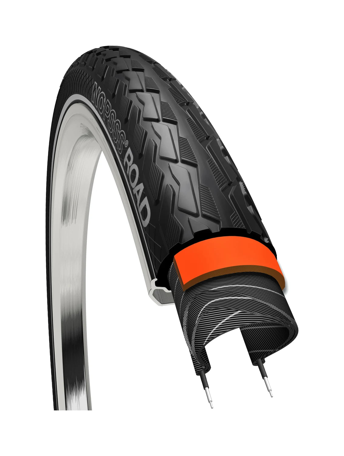 Bikepartner NoPssss Road Däck 700 x 32C Svart Reflex | SKU:9470032