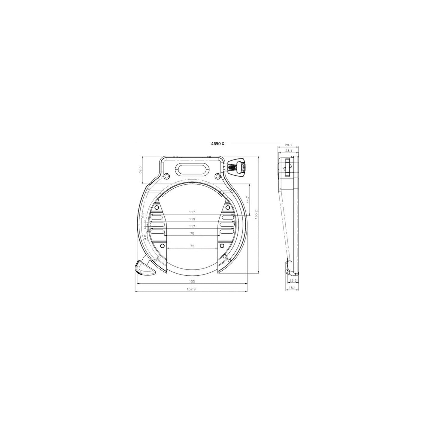 ABUS Amparo 4650 X Ramlås - Svart | SKU:4003318967092_2.webp