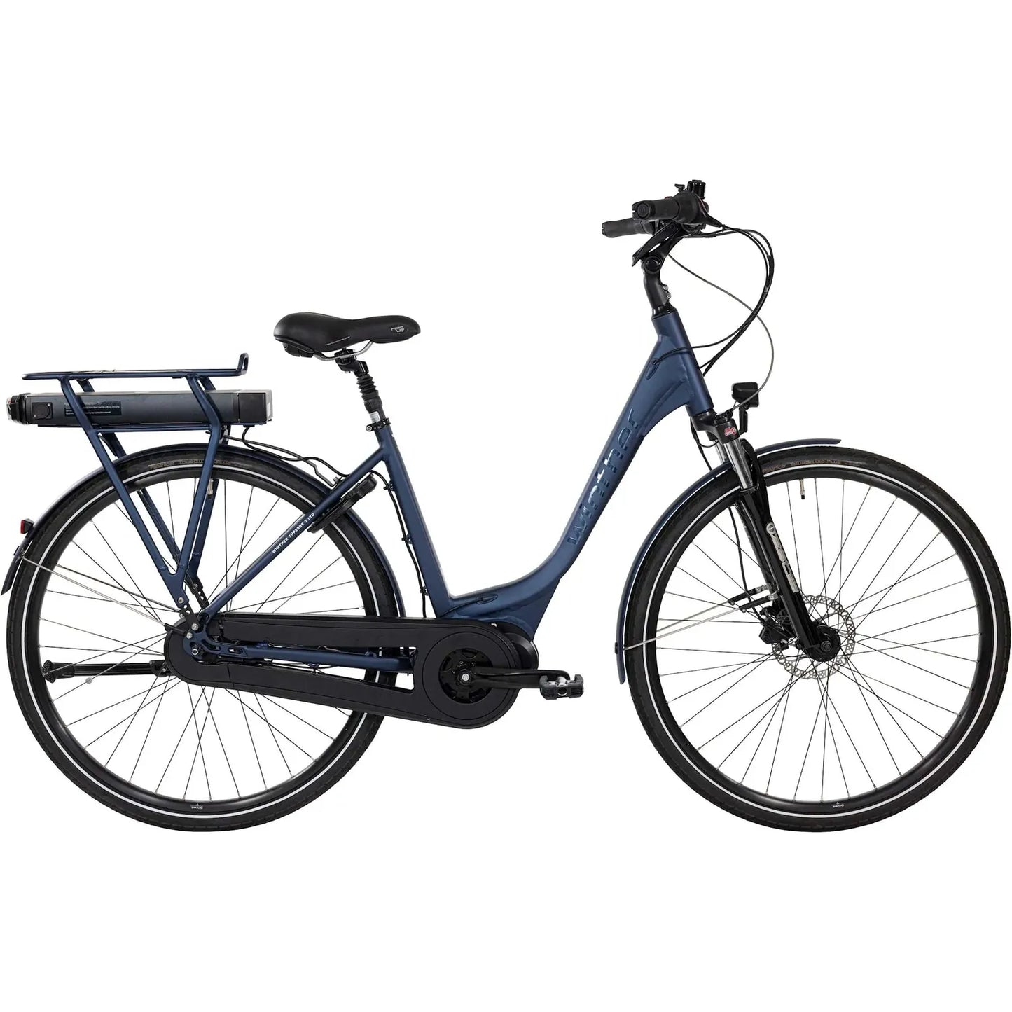 Winther Superbe 2 LTD Dam Elcykel 7-växlad - Matt Blå inkl batteri | SKU:5712703002506.webp