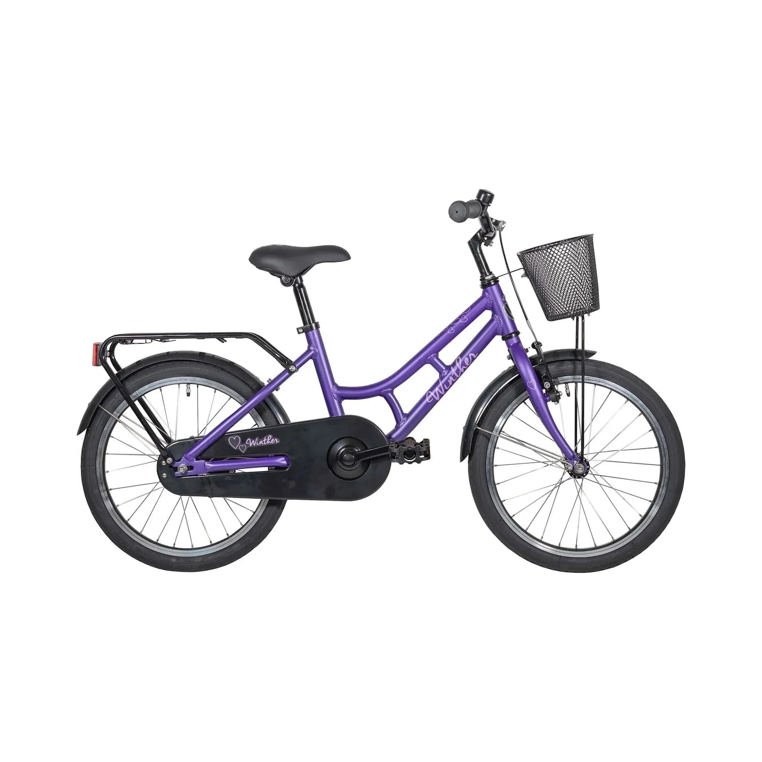 Winther 150 Flicka 18" Cykel - Lila | SKU:5707965335257.webp