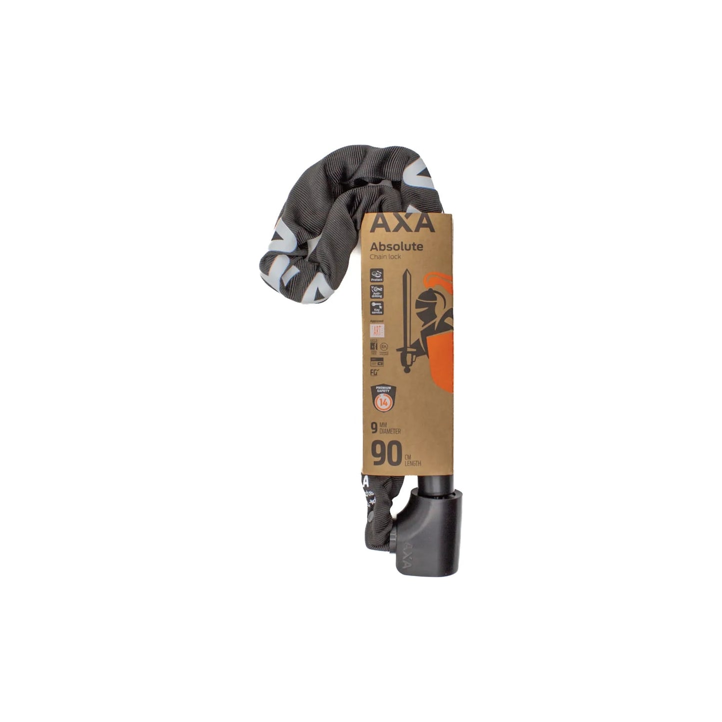 AXA Absolute Kättinglås 90 cm - Svart | SKU:8713249346731_2.webp