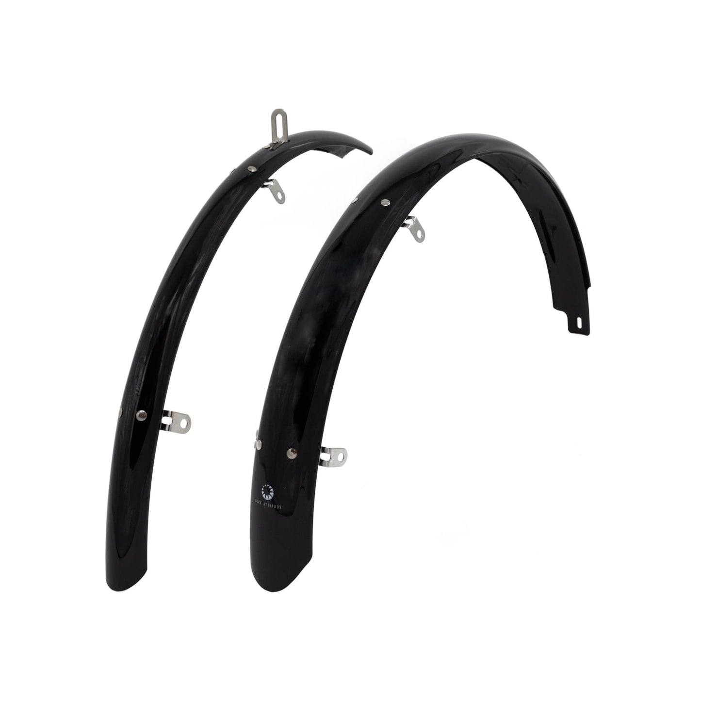 Skærmsæt 700c 35 mm bike attitude sort rustfrit tilbehør/ stivere (25) | SKU:1101352 | 1101352.jpg