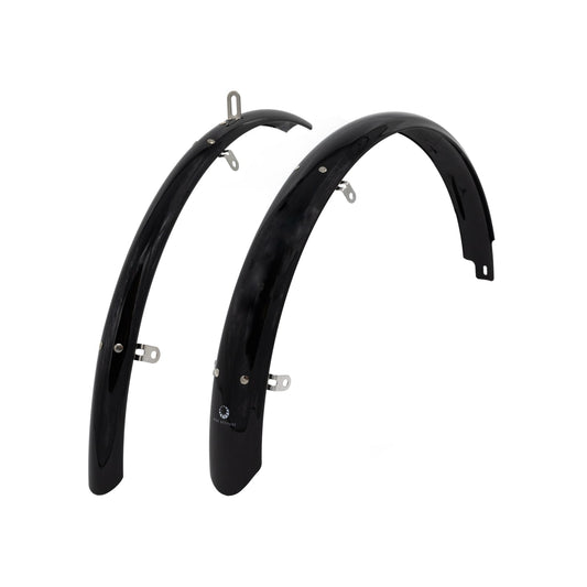 Skærmsæt 700c 35 mm bike attitude sort rustfrit tilbehør/ stivere (25) | SKU:1101352 | 1101352.jpg