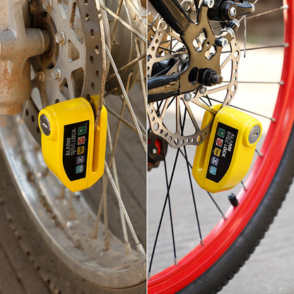 Skivbromslås med 110dB alarm & vajer till Cykel / Elscooter