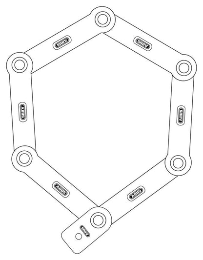 Abus Ugrip Bordo™ 5700k/80 Lås - Blå