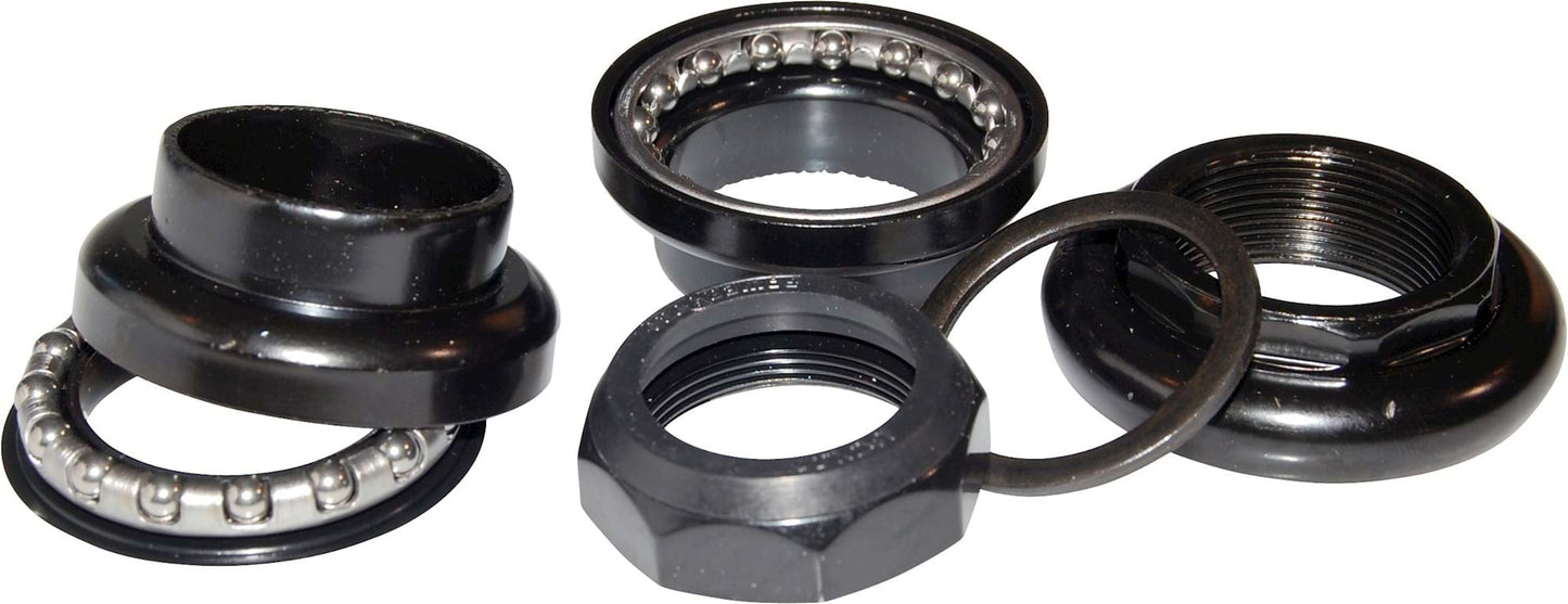 Styrlager stål TH 1050W 1" med gänga stapelhöjd 34mm/26,4 konus Svart