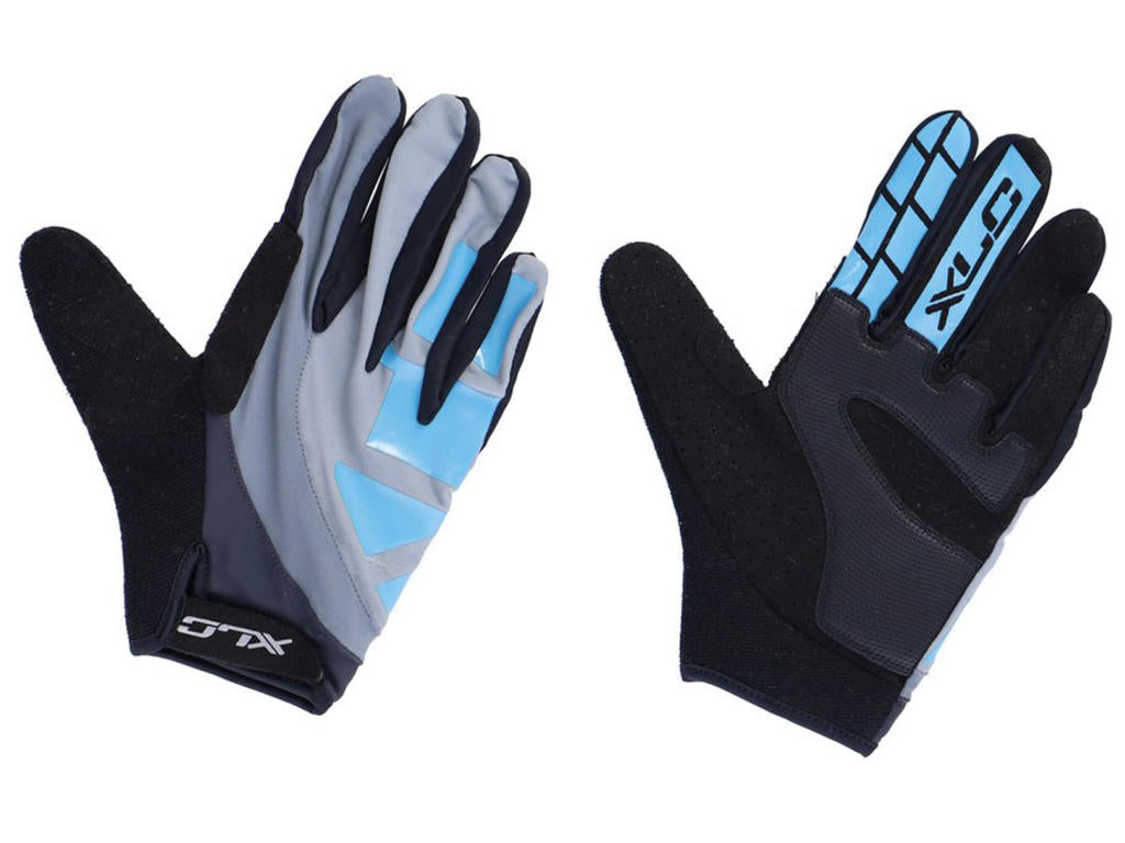 Xlc full finger gloves enduro - grey/blue size l | SKU:2500148043 | 2500148043_default.jpg