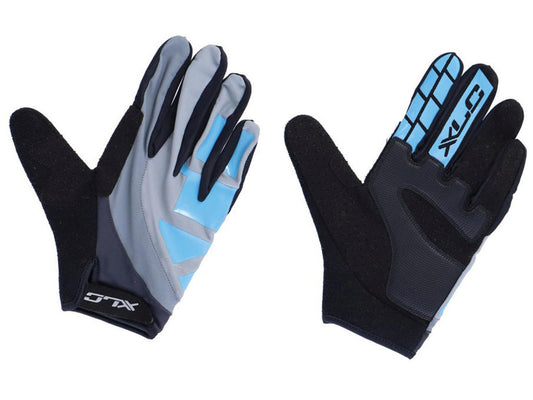 Xlc full finger gloves enduro - grey/blue size l | SKU:2500148043 | 2500148043_default.jpg