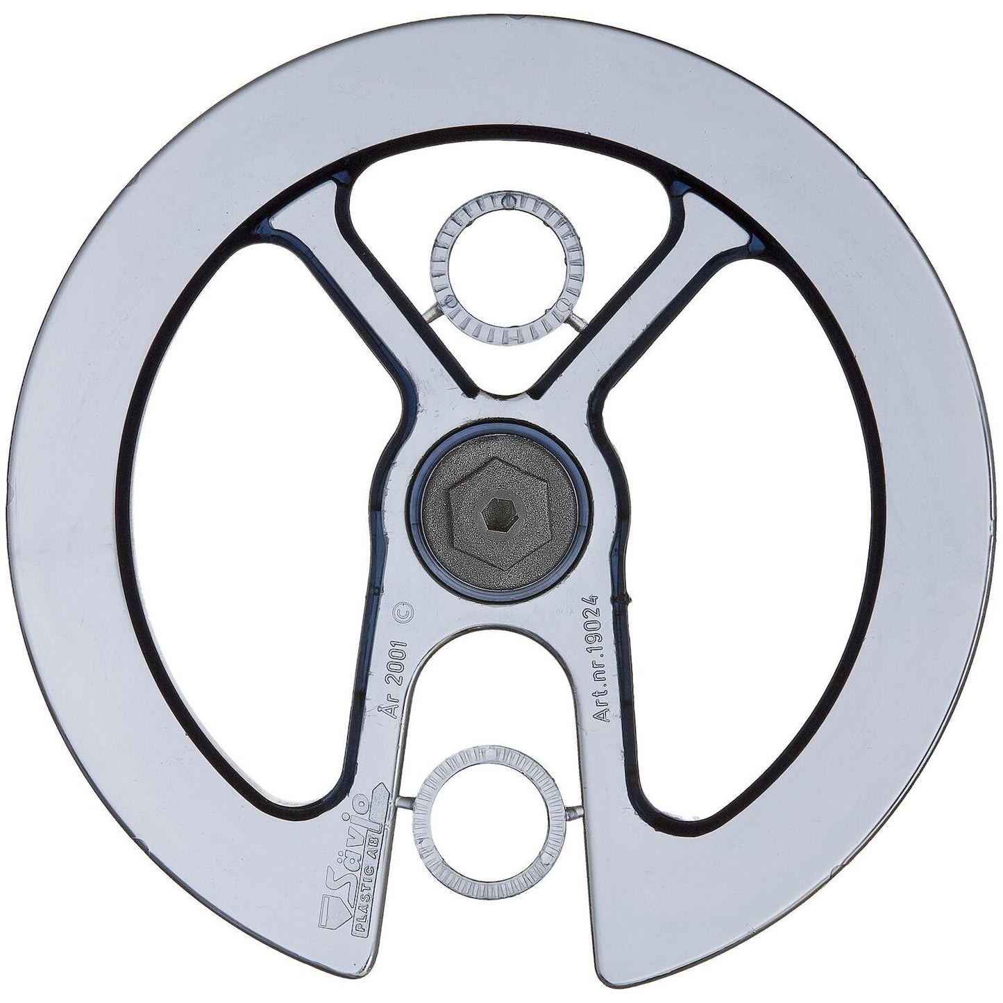 Kedjeskydd roterande 42-44t, spectra transparent passar de flesta vevpartier | SKU:C8300001 | C8300001.jpg