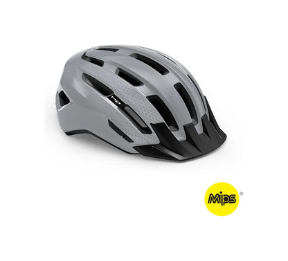 MET Downtown MIPS Grå Glossy S/M | SKU:3HM137CE00MGR1