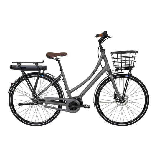 Raleigh Sussex E2 Dam Elcykel 7-växlad Matt Grå