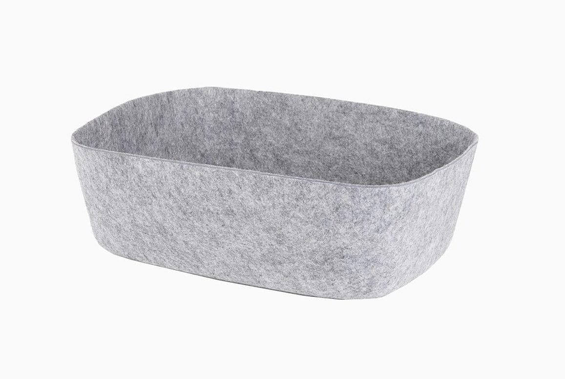 AtranVelo Inlägg till Duo-korg – 42 x 13 x 32 cm (grå)