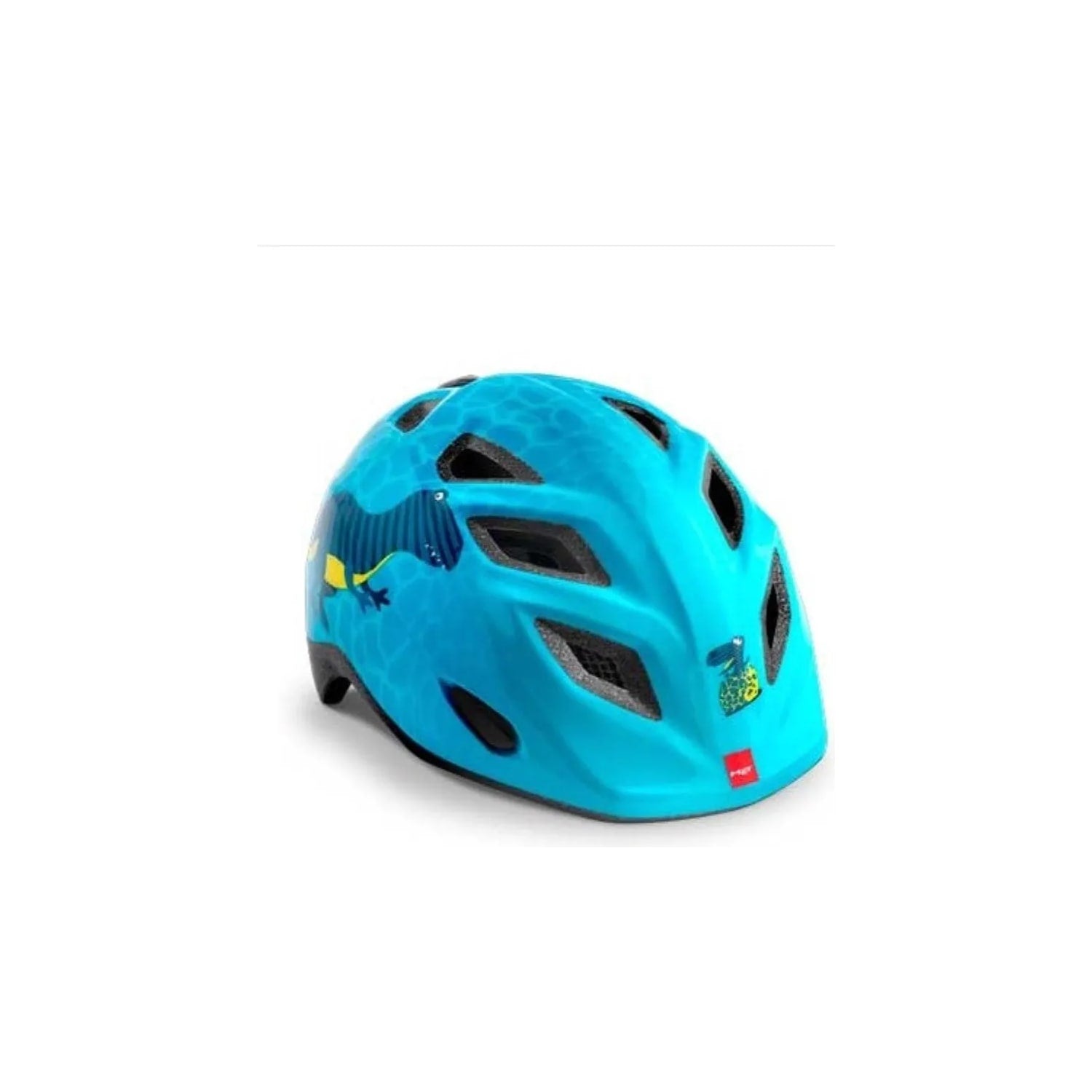MET Elfo Barnhjälm - Small (46–53 cm) - Blå Dinosaurier | SKU:8015190259185.webp