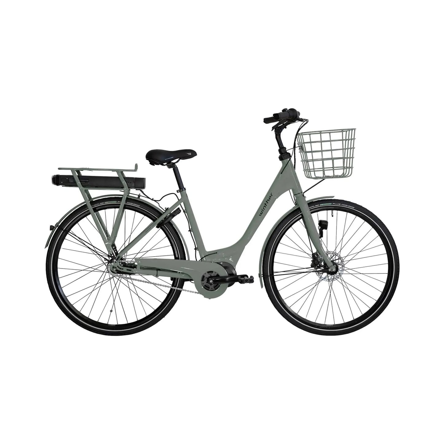Winther Superbe 2 Elcykel 7-växlad  - Grågrön | SKU:5707965314450.webp