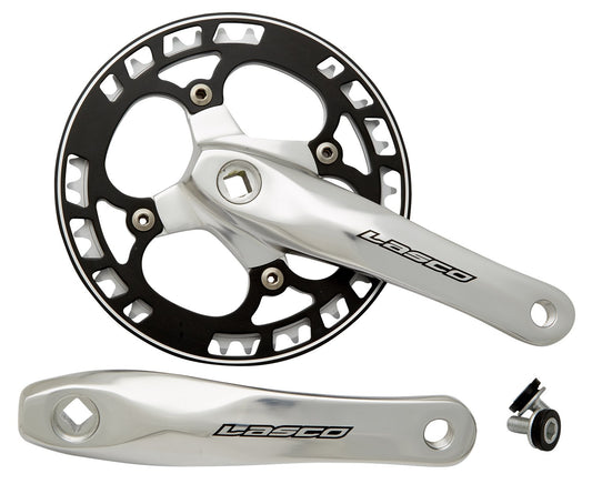 Vevparti lasco 48t 170mm silver med svart disc till 110mm vevlager+8mm | SKU:75917055 | 75917055.jpg