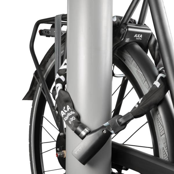 AXA Absolute Kättinglås 110 cm x 8 mm Svart