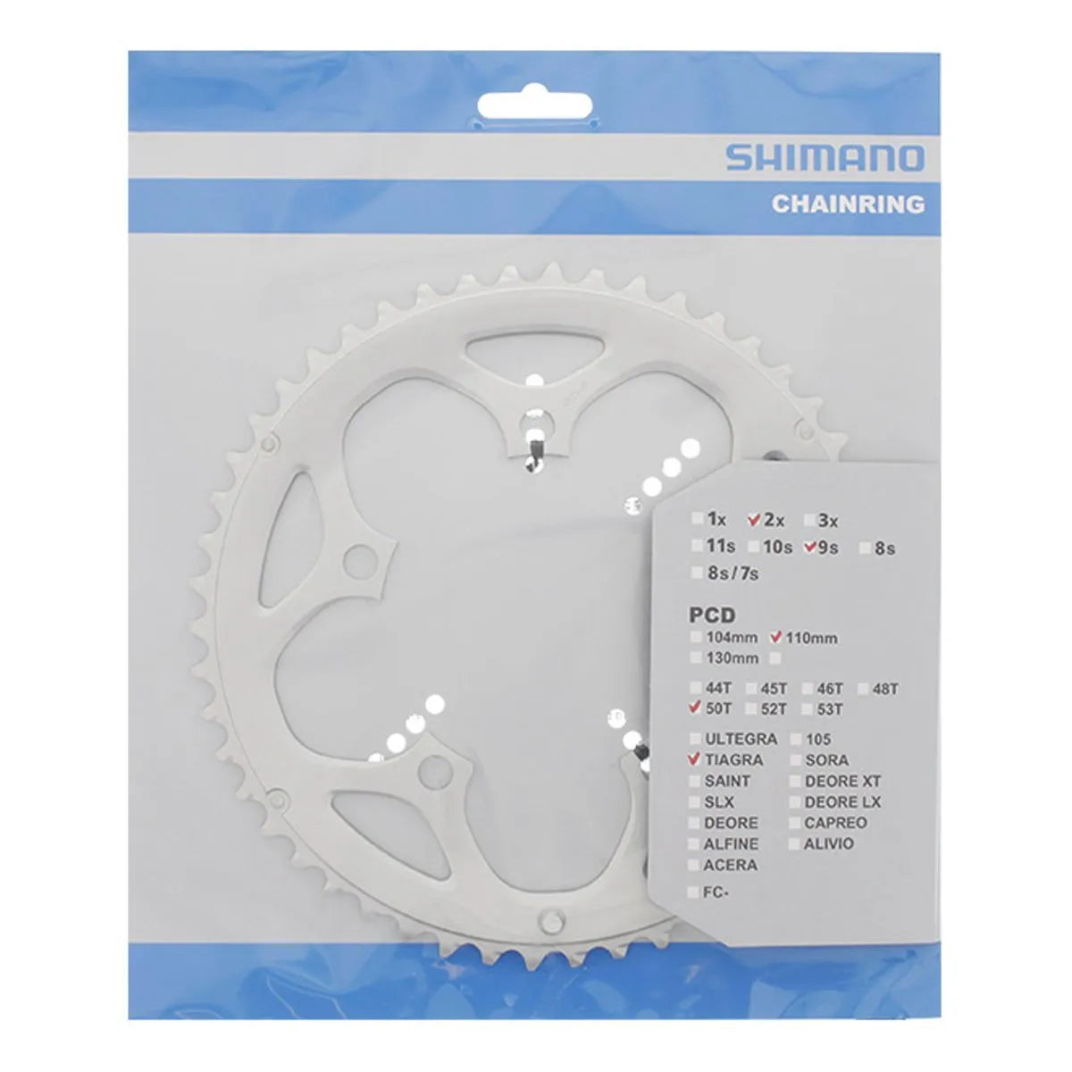 Shimano Kedjedrev 50T FC-3450 Silver 9-växlad | SKU:4524667163473.webp