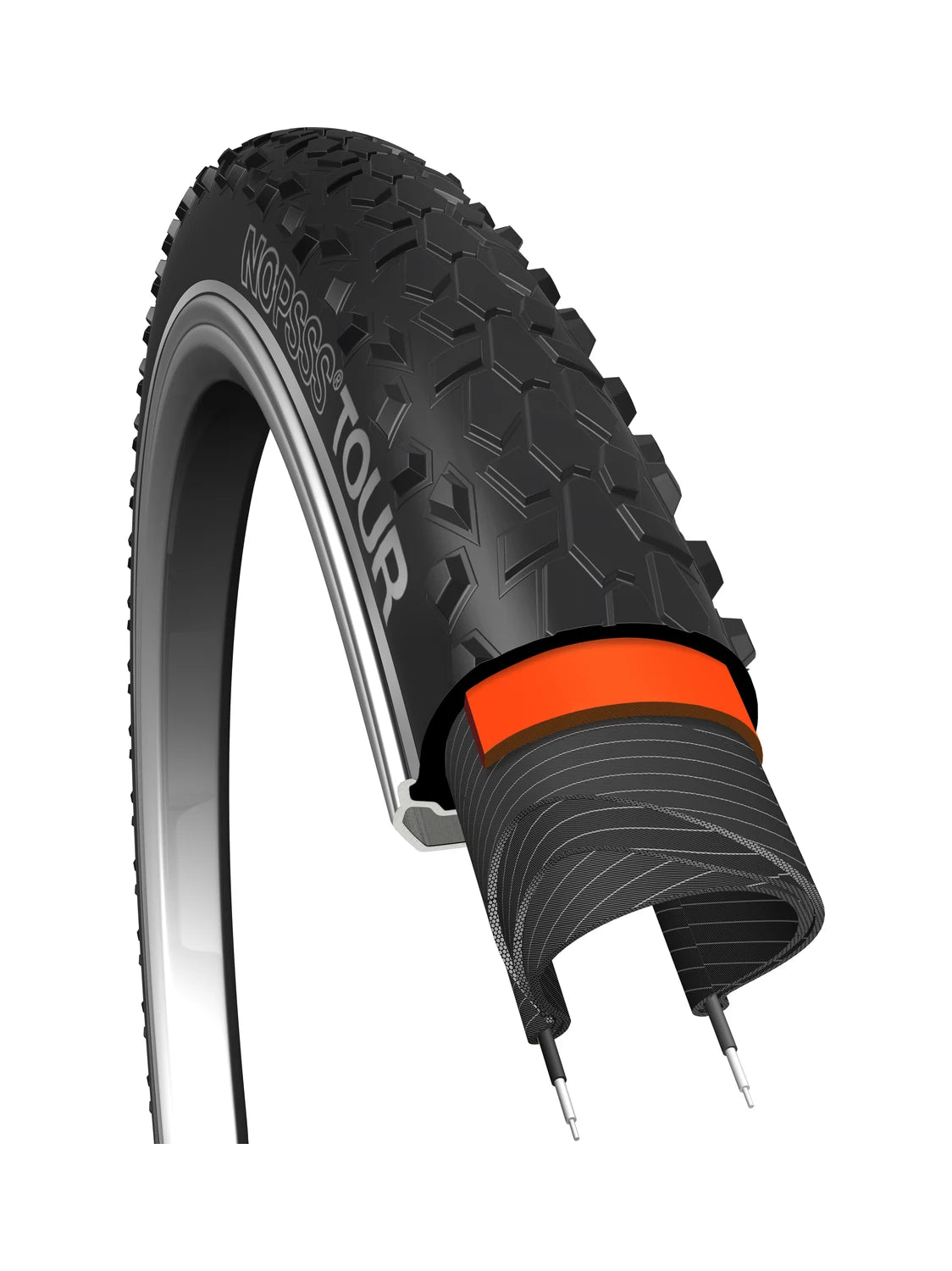 Bikepartner NoPssss Tour Däck 24 x 1.75 Svart Reflex | SKU:9824175