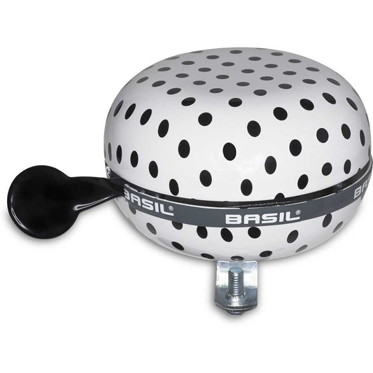 Ringklocka Basil Polkadot Vit/Svart 80mm