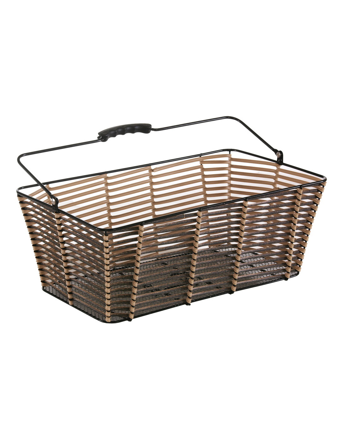 Spectra cykelkorg bak bast sv-brun 45x26x17 cm