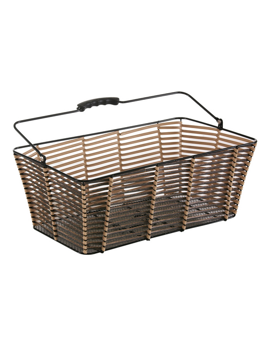 Spectra cykelkorg bak bast sv-brun 45x26x17 cm