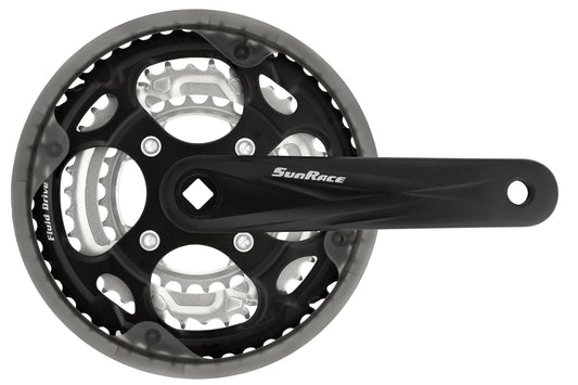 Vevparti sunrace mtb 48/38/28 170 mm svart med kedjeskydd t | SKU:FCM300-BOX | FCM300-BOX.jpg