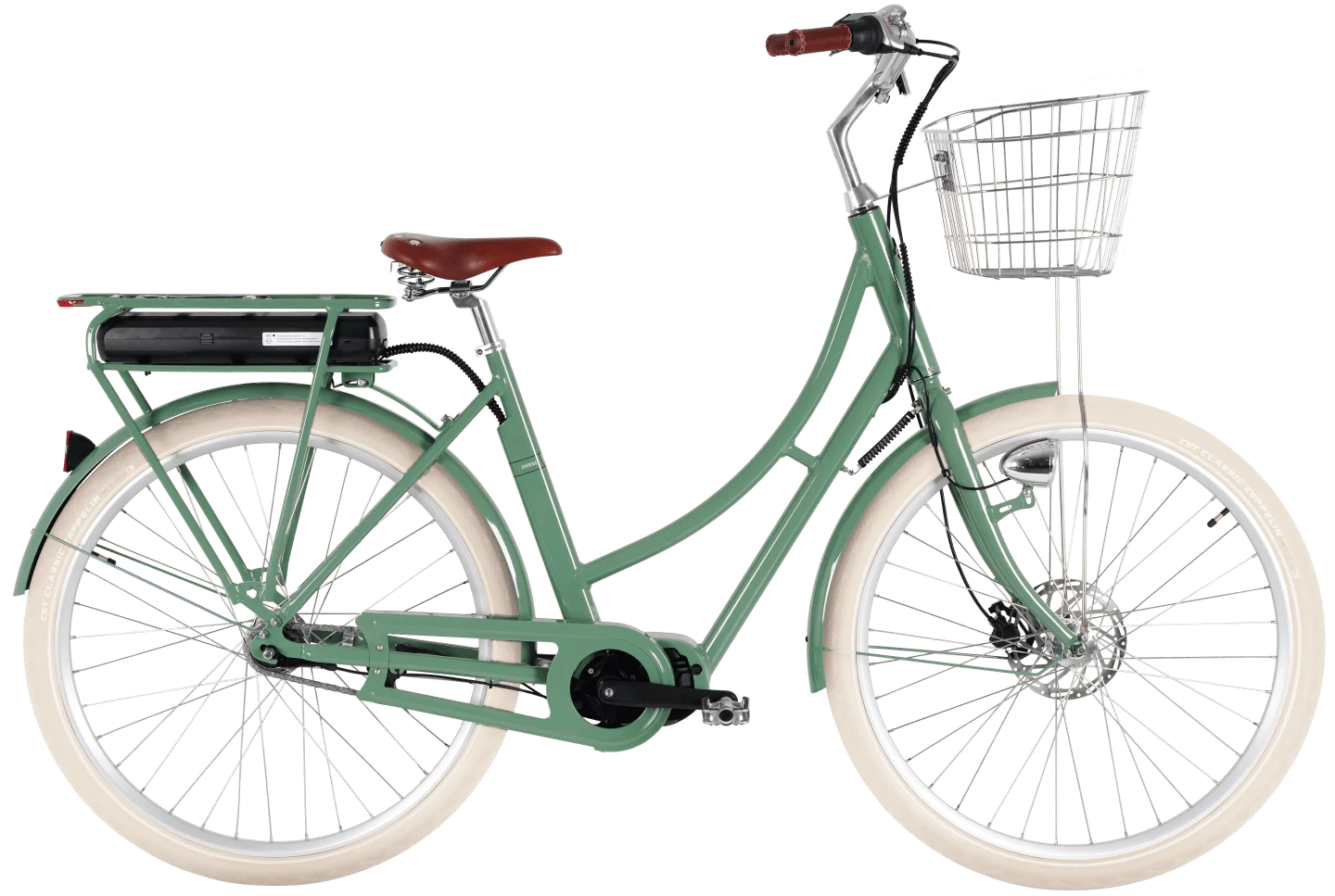 Stålhästen Prima Mitt Elcykel 7-växlad 28” 53 cm – Grön