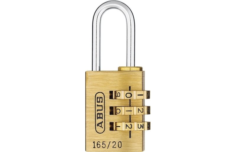 ABUS 165/20 Mässingshänglås med Kodlås - 20 mm